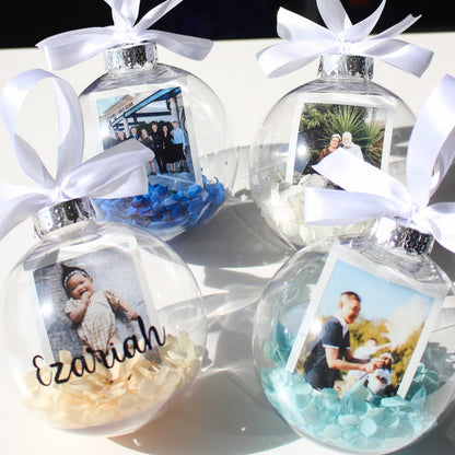 everlasting christmas polaroid bauble floral bauble polaroid bauble christmas gift ideas christmas bauble with flowers christmas bauble with polaroid and flowers xmas bauble with polaroid