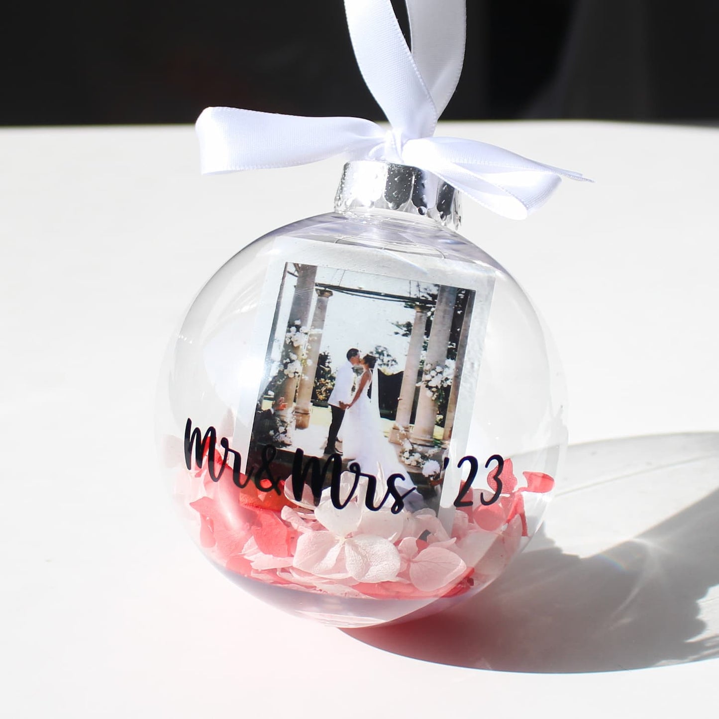 married christmas ornament wedding keepsake christmas bauble