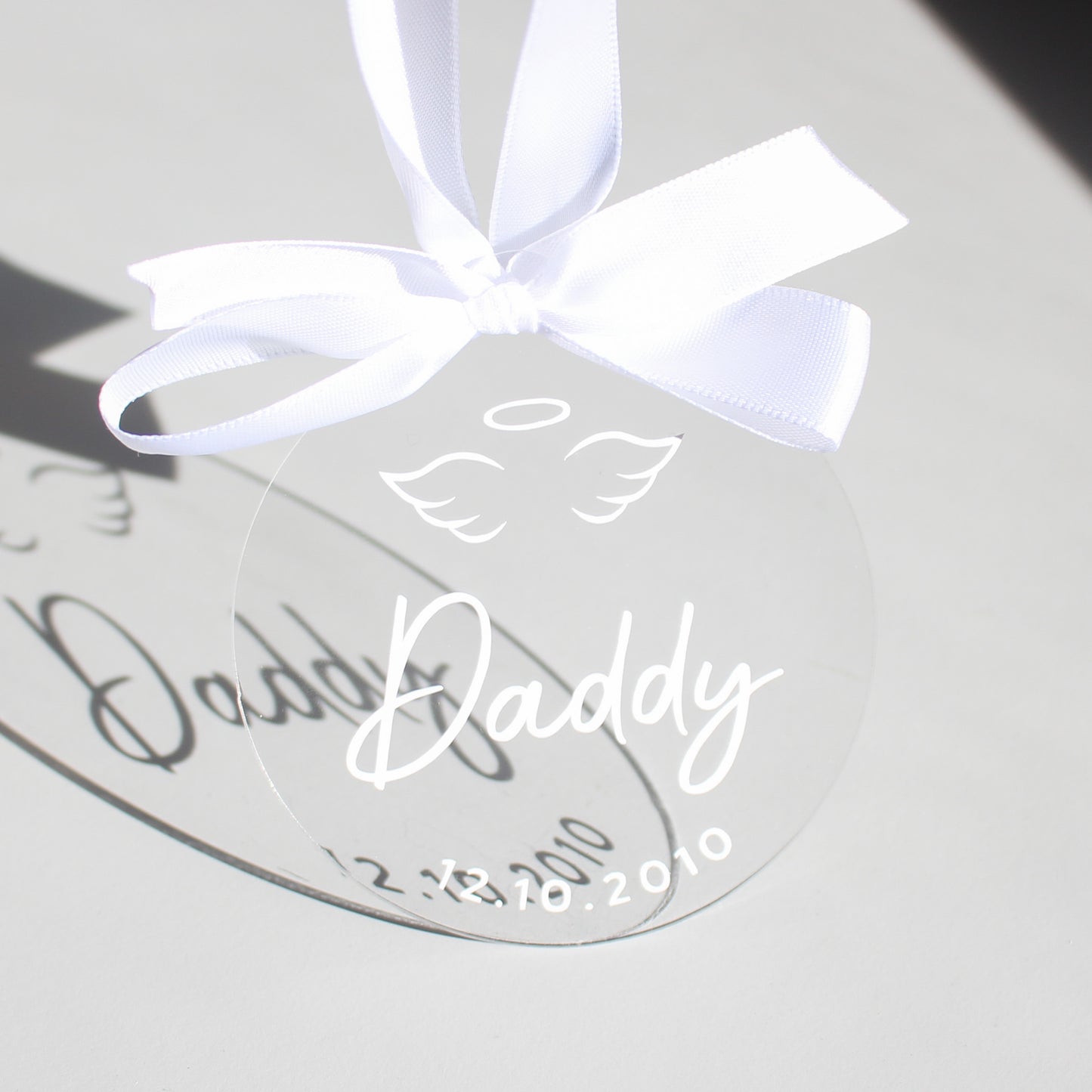 in loving memory of christmas ornament personalised