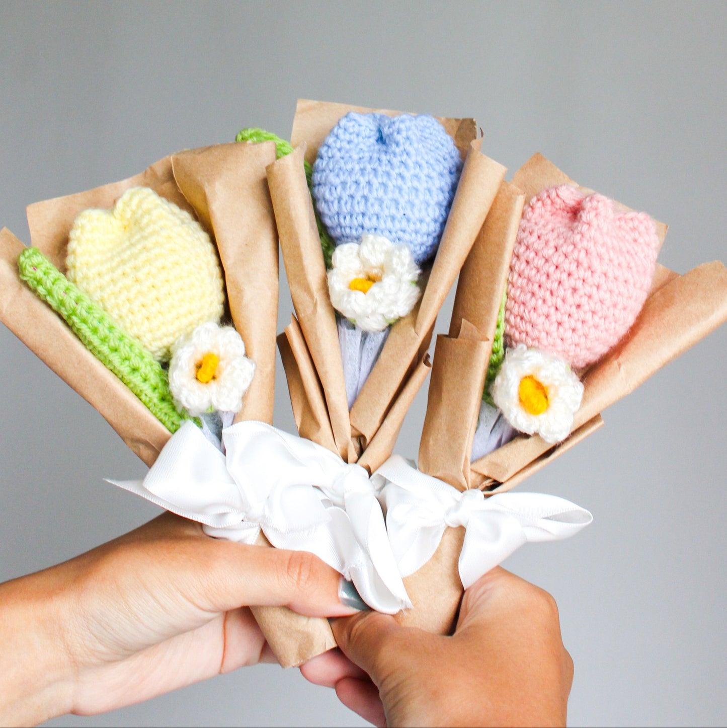 Mini Crochet Tulip Bouquet (1 LEFT)