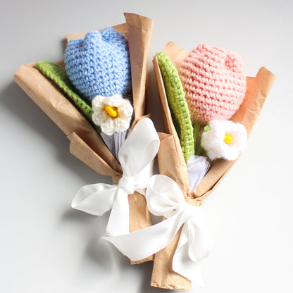 Mini Crochet Tulip Bouquet (1 LEFT)