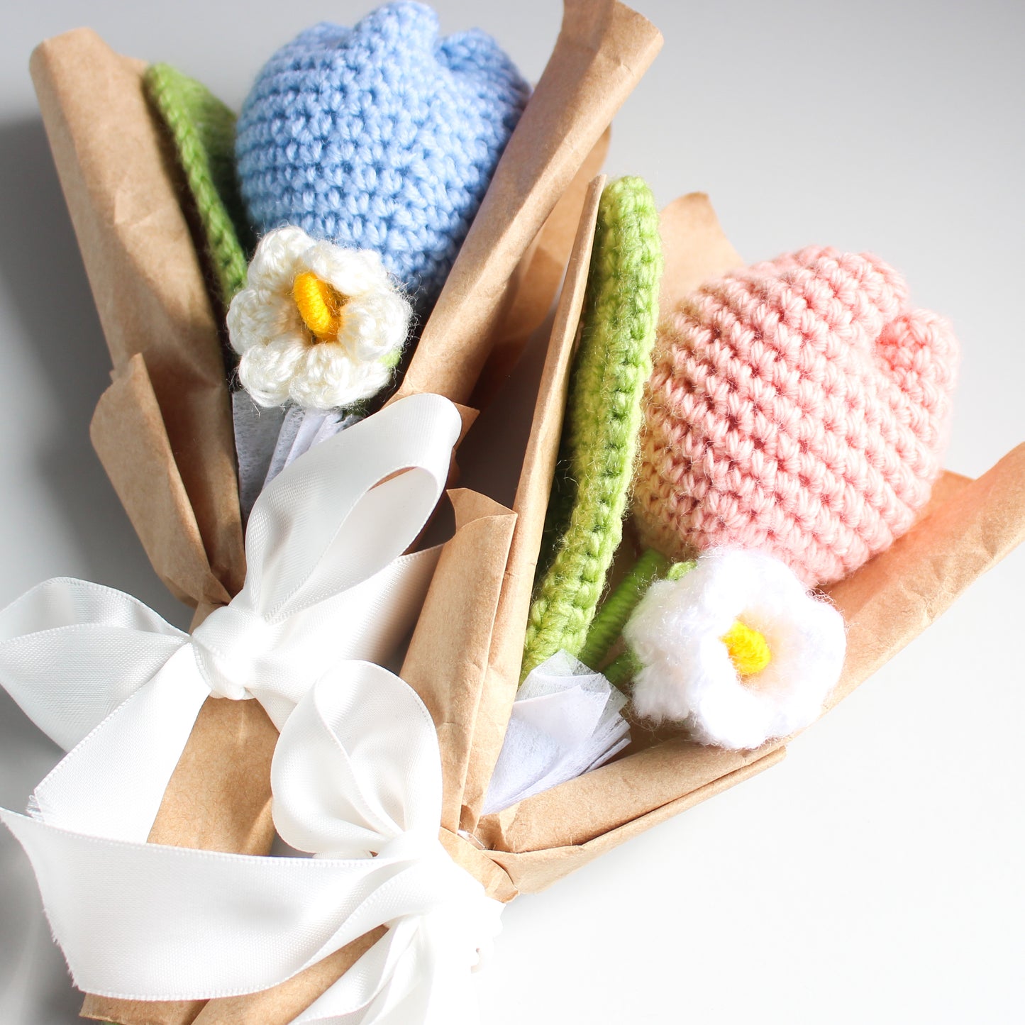 Mini Crochet Tulip Bouquet (1 LEFT)