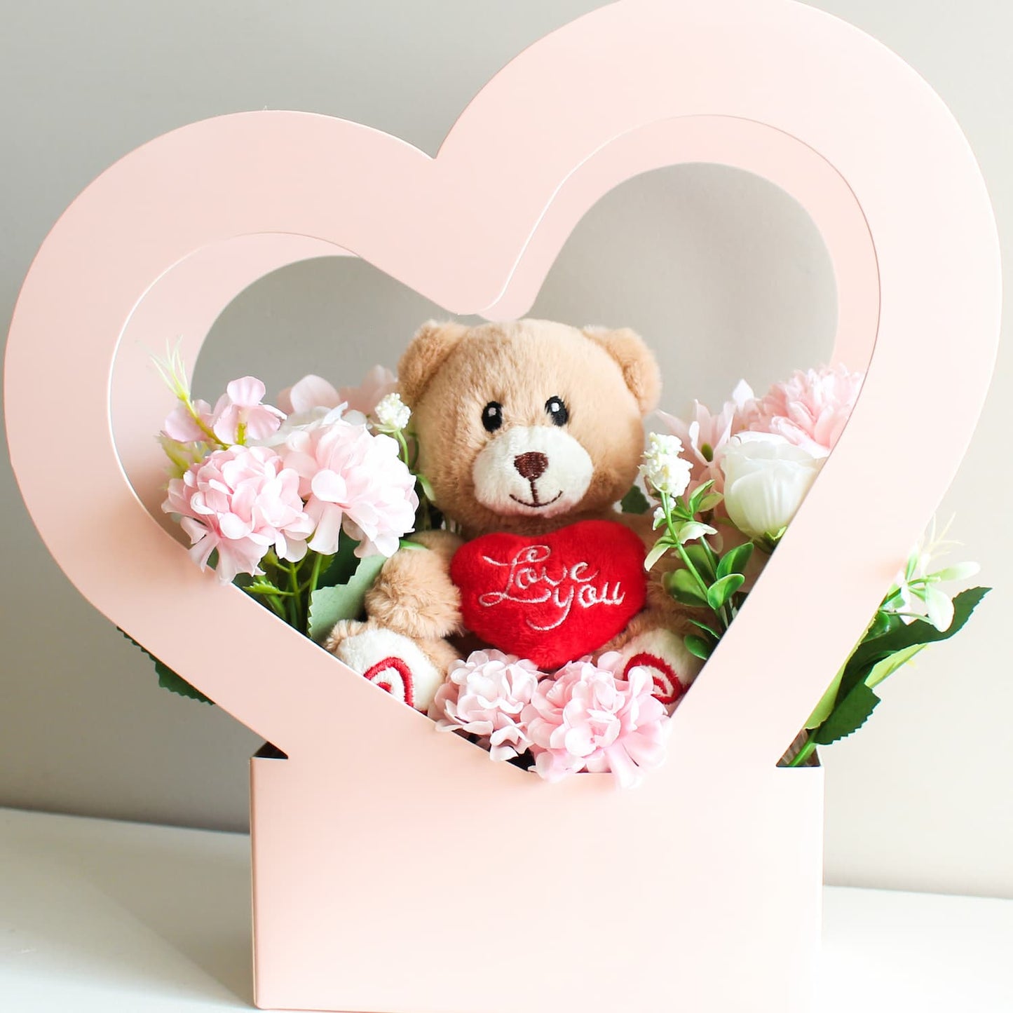 Beary in Love Flower Box (Love You Bear)