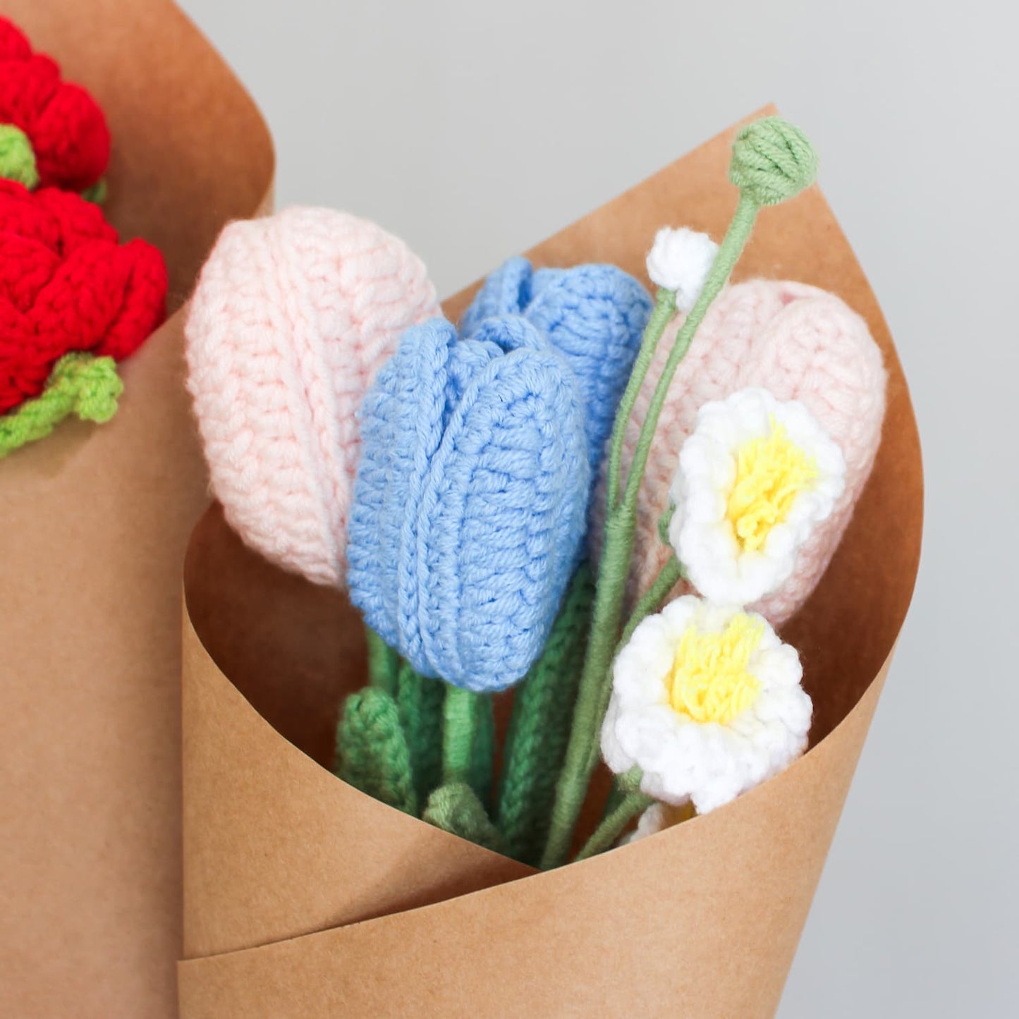 crochet flowers tulip bouquet