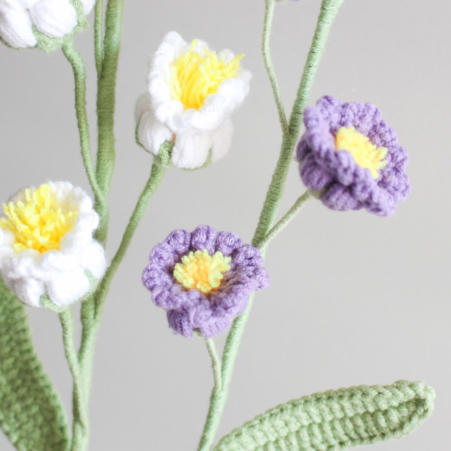 crochet lily of the valley flowers lilac