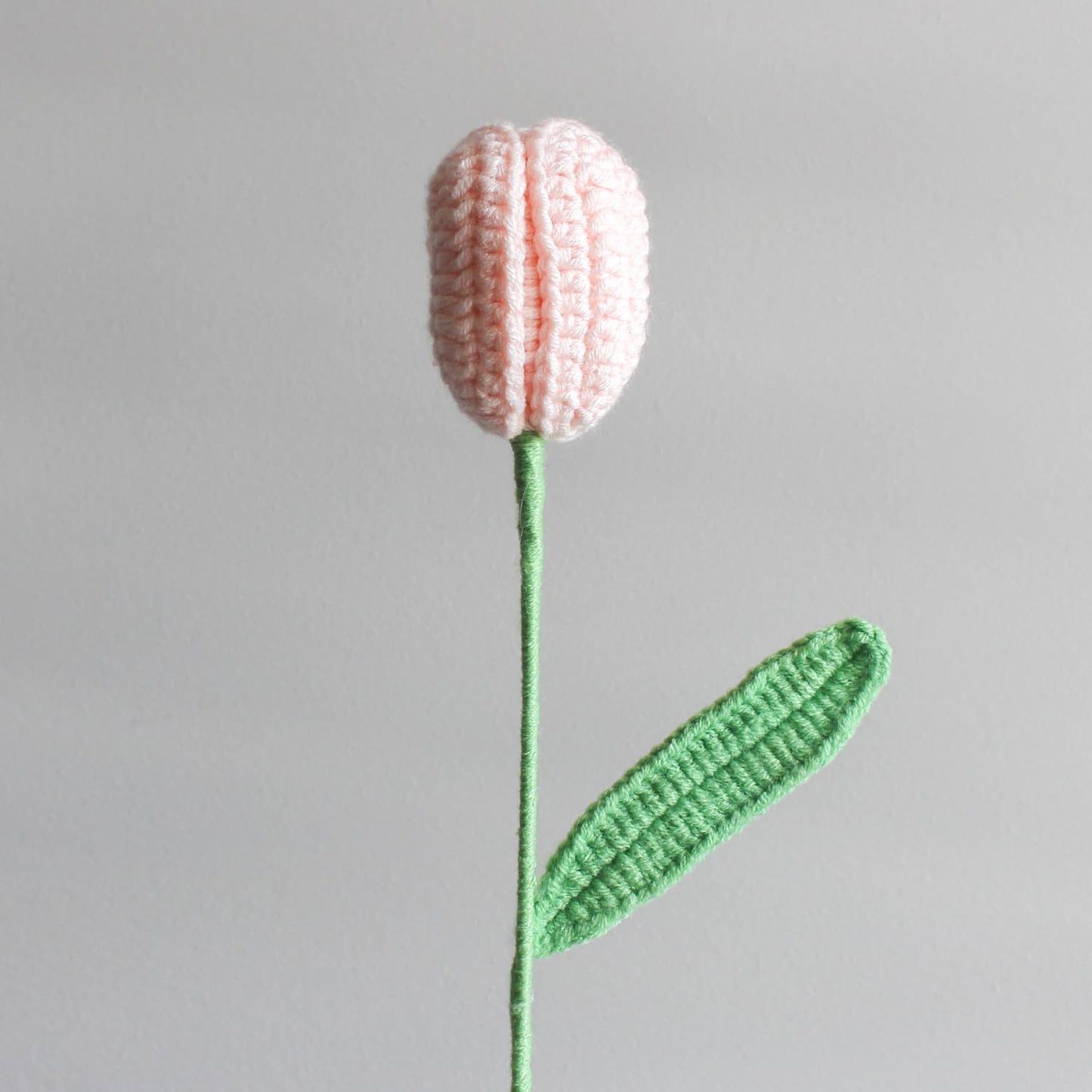 crochet pink tulip