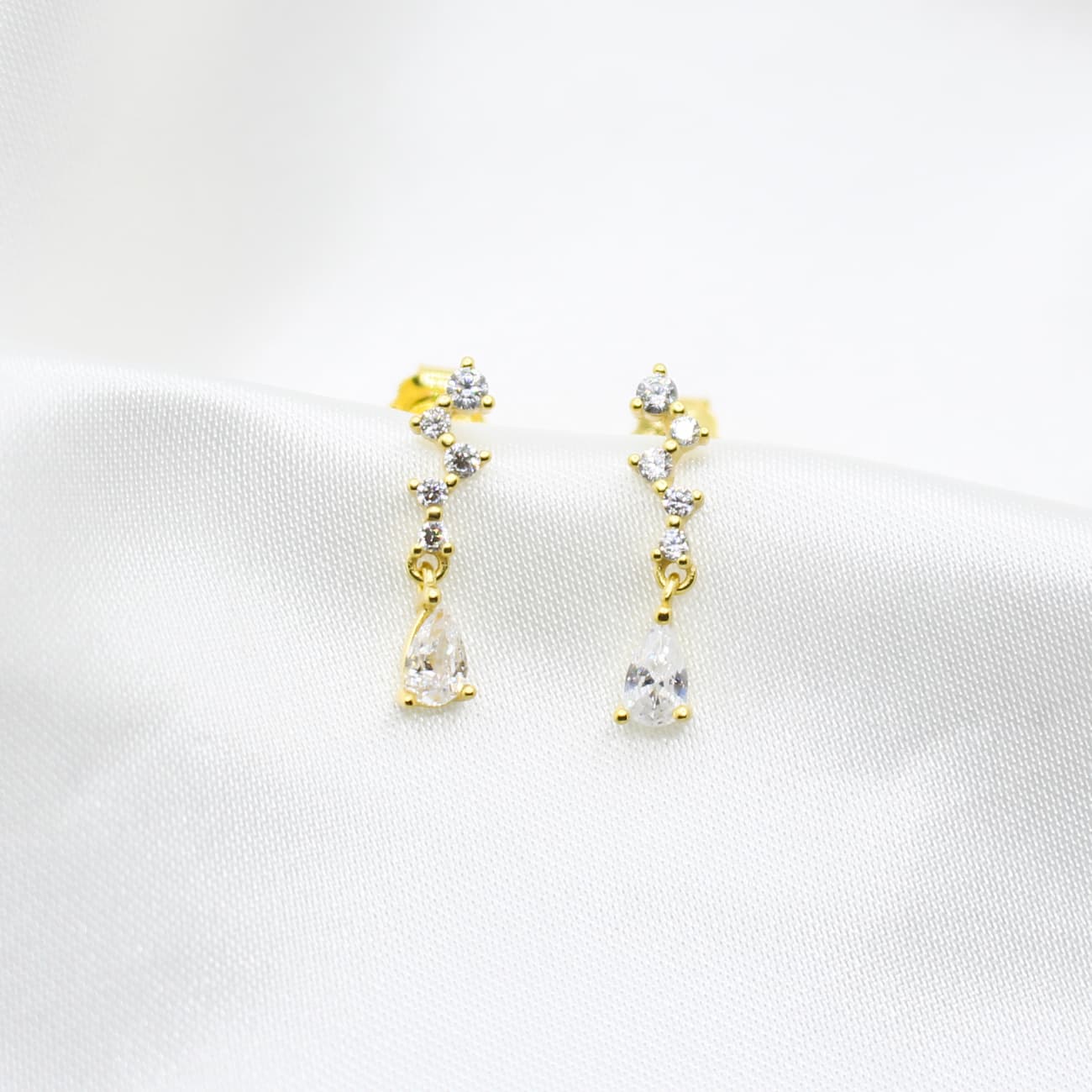 dainty drop earrings