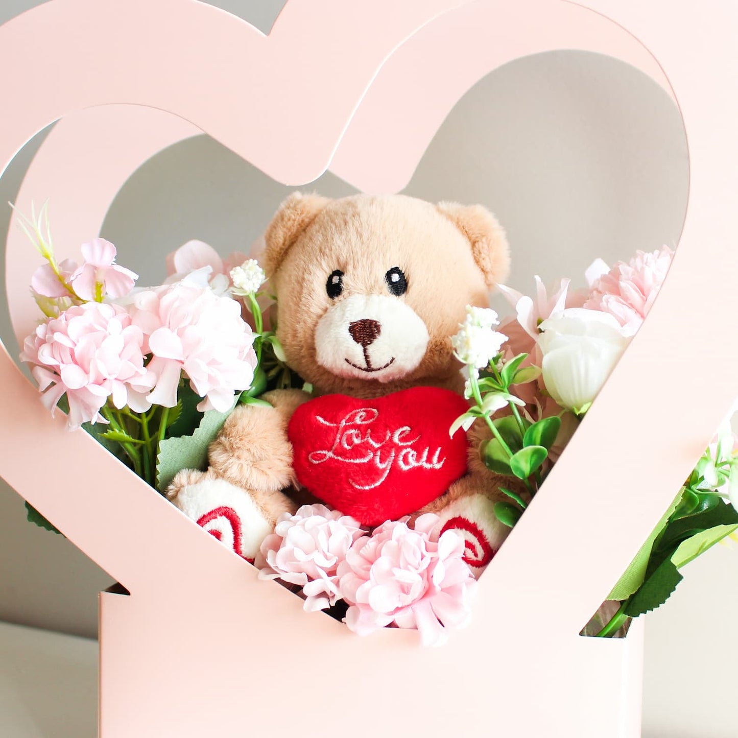 Beary in Love Flower Box (Love You Bear)