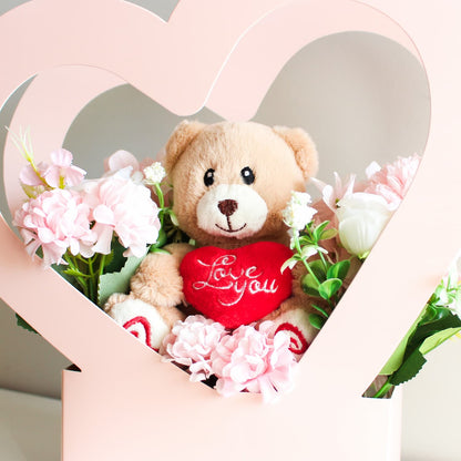 Beary in Love Flower Box (Love You Bear)