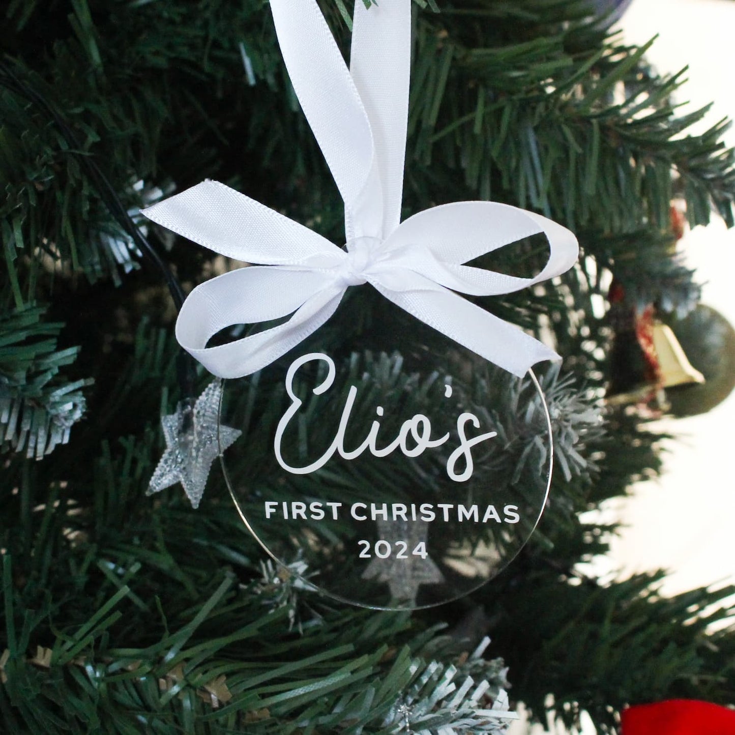 Personalised Baby's First Christmas Acrylic Ornament