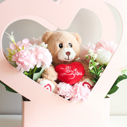 Beary in Love Flower Box (Love You Bear)