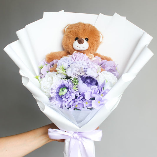 teddy bear bouquet premium wrap