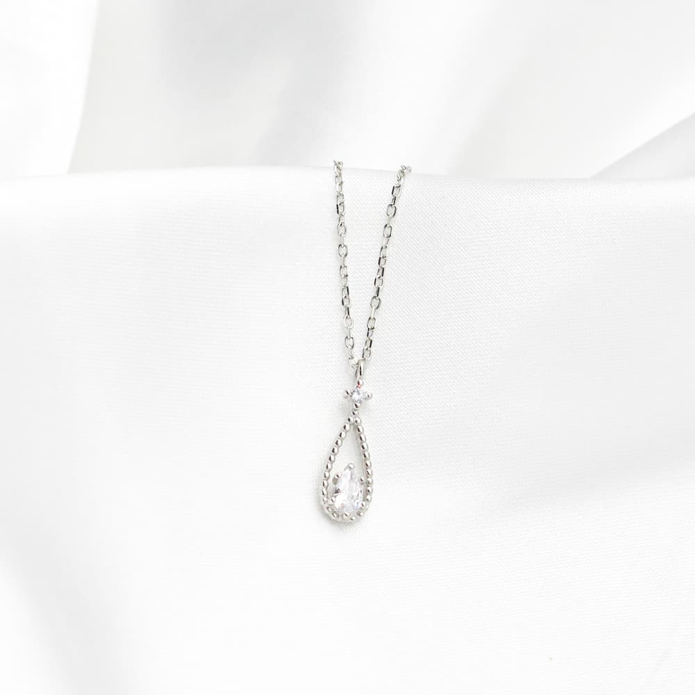 925 Silver Diamond high quality Waterdrop Necklace