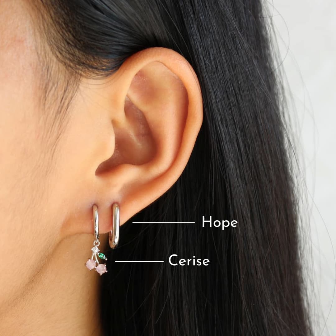 Shop Cerise - Cherry Hoop Earrings